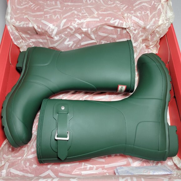 Hunter Women's Original Short Rain Boots in Hunter Green - Picture 4 of 10